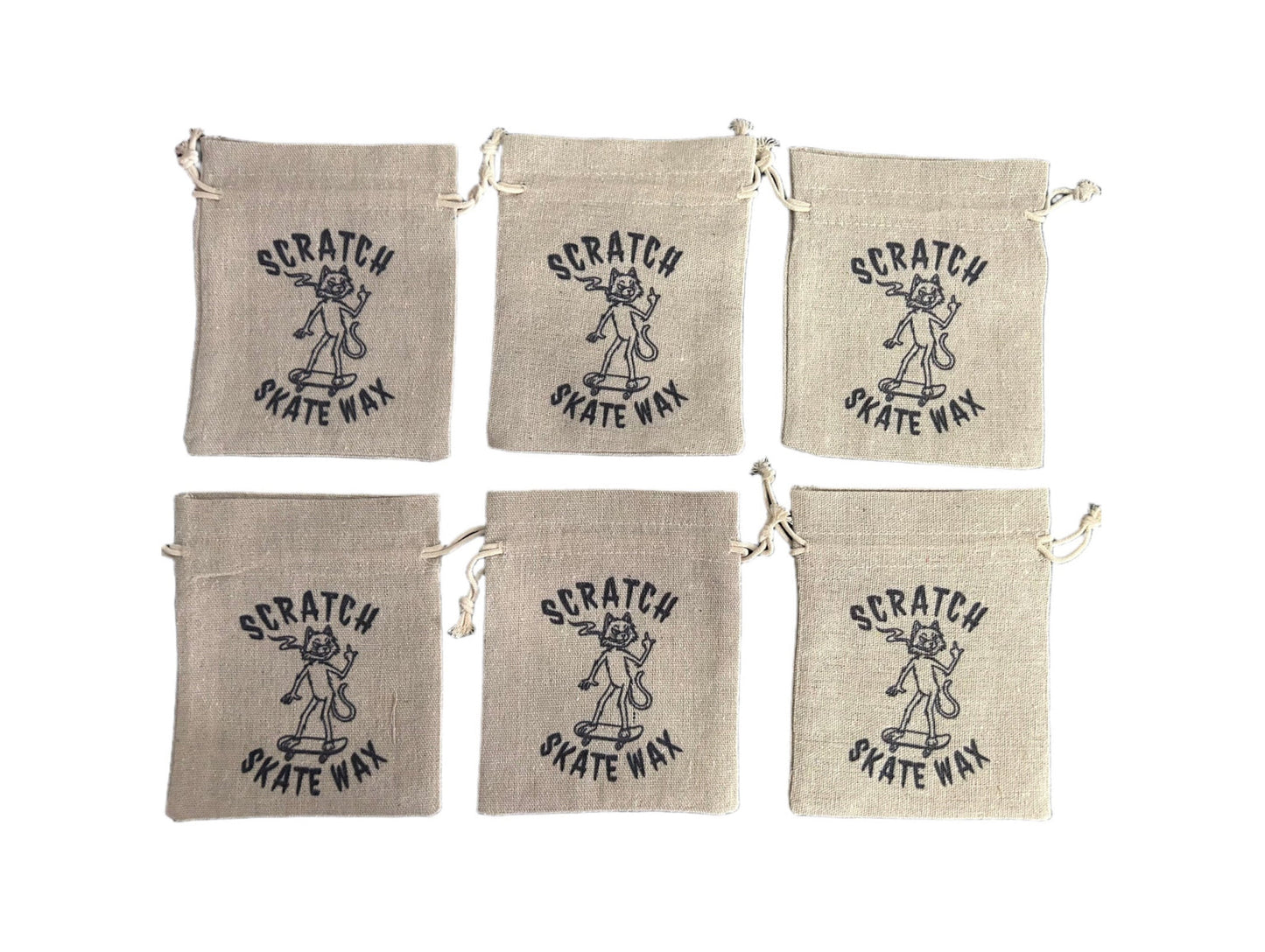 Scratch Skate Wax Canvas Bag