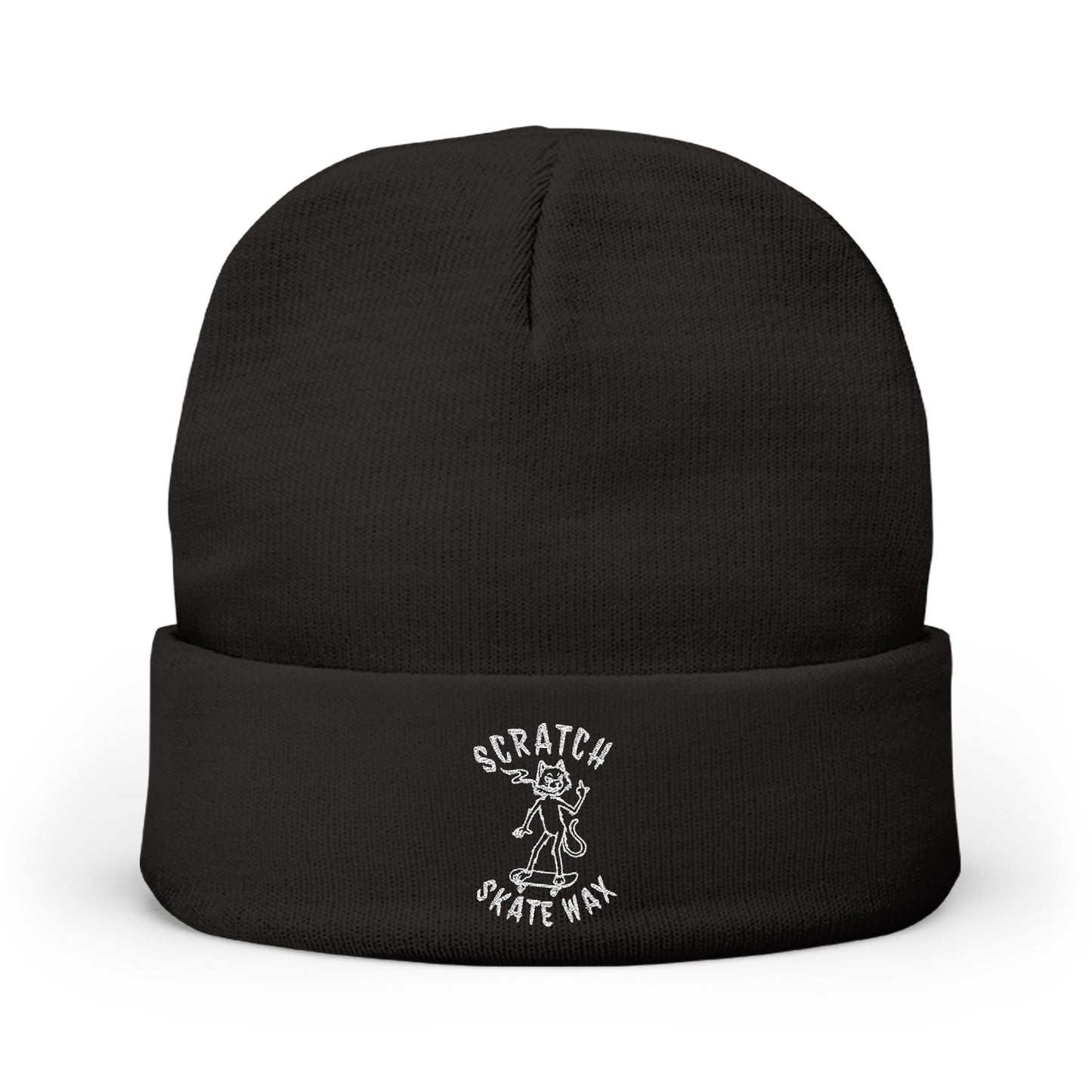 Scratch Skate Wax Knit Beanie (Embroidery)